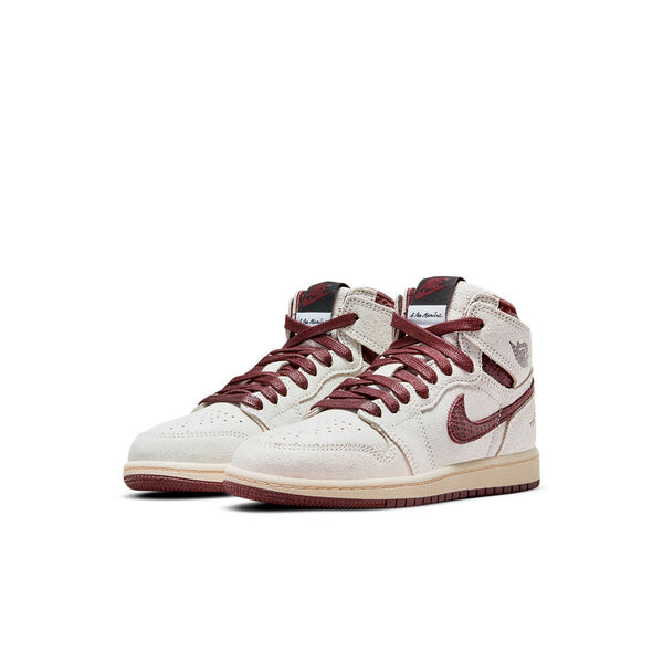 Кроссовки 1 высокие и xa ma maniere Air Jordan, серый — фото 3