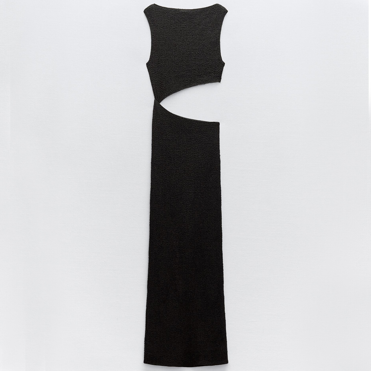 

Платье Zara Long With Cut-out Detail, черный