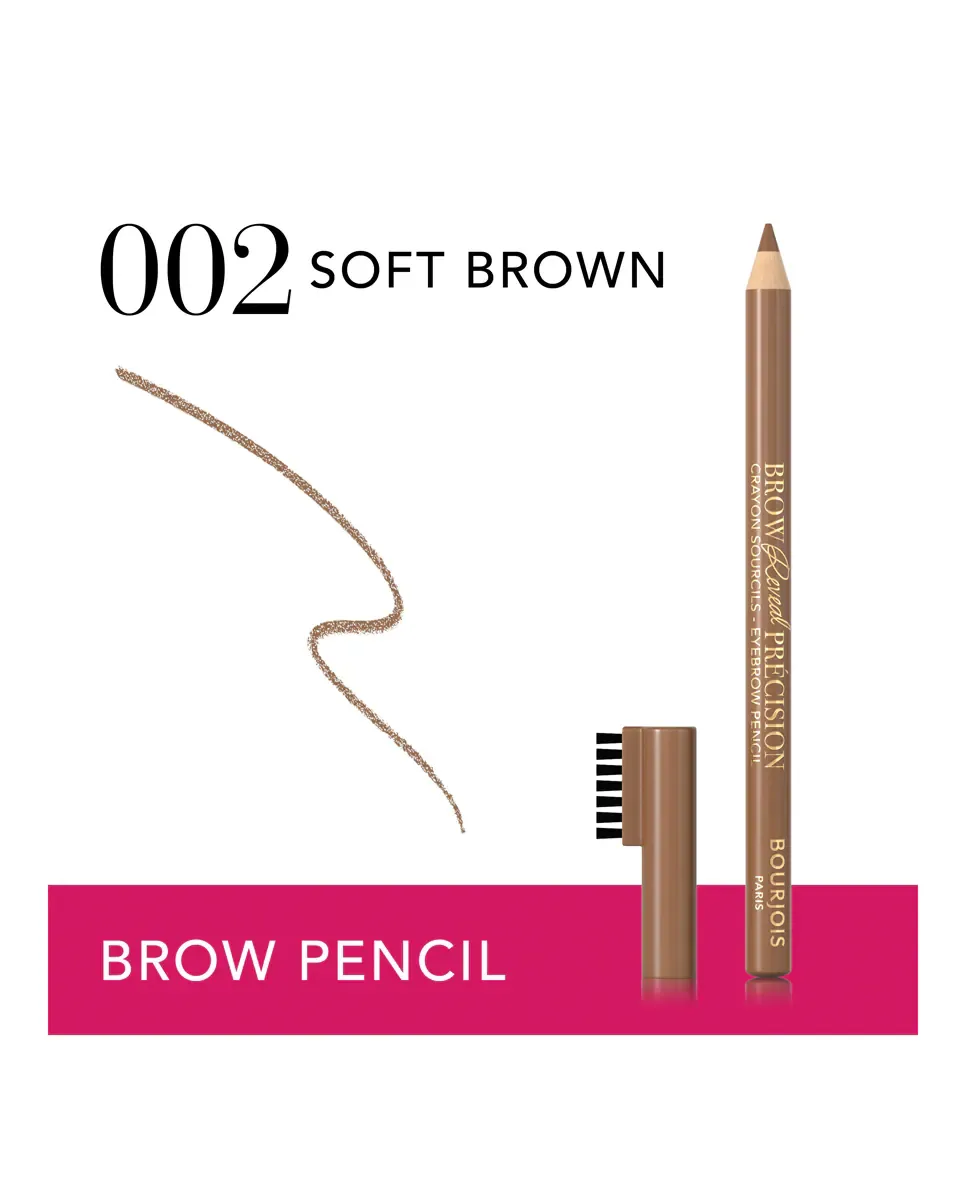 Карандаш для бровей Brow Reveal Precision Bourjois, 002 Chatain Clair Soft Brown — фото 4