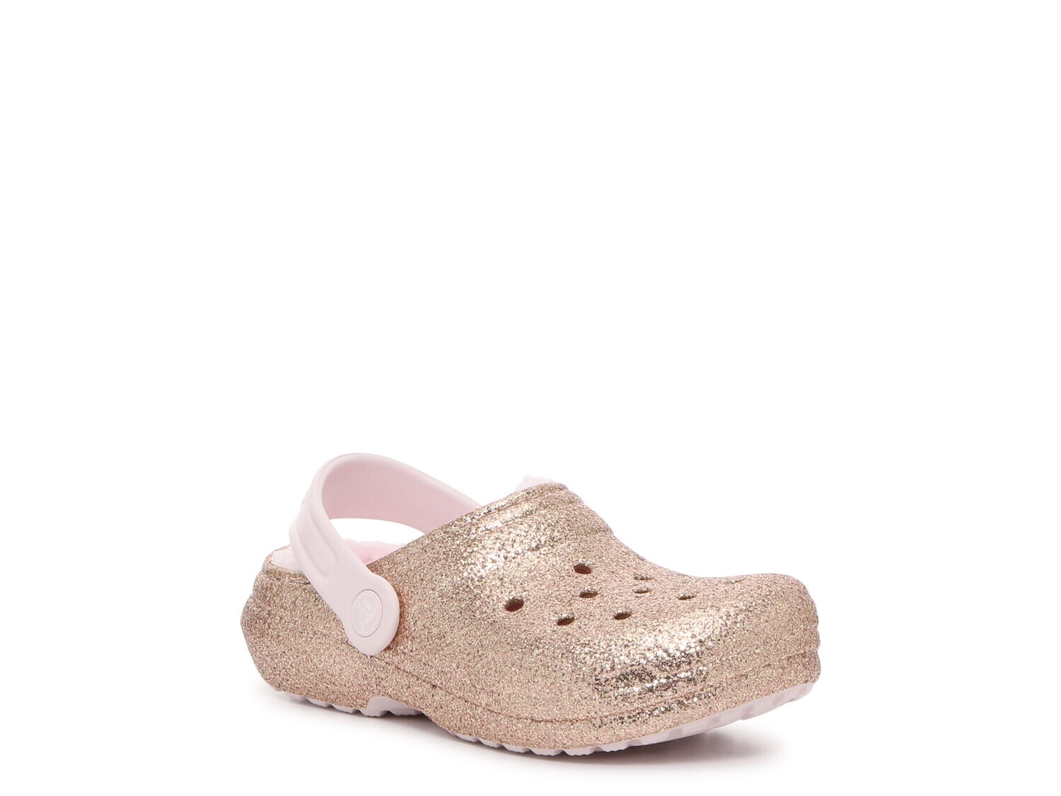 

Сабо Crocs Classic Glitter Lined, золотистый