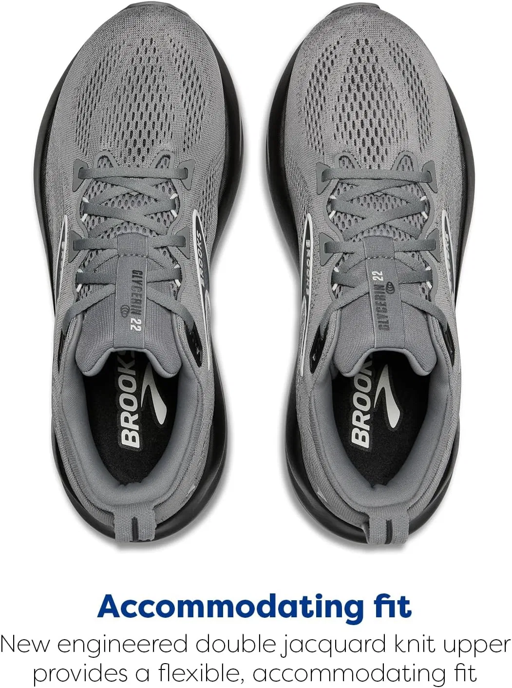 Мужские беговые кроссовки Brooks Glycerin 22, Primer Gray Ebony Bluewash — фото 4