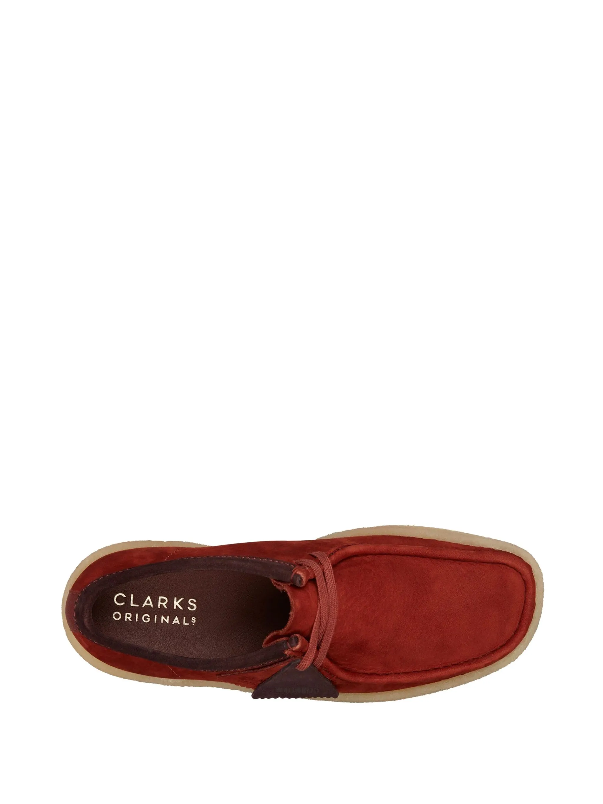 Ботинки дезерты Wallabee Cup NUBUCK Clarks Originals, красный — фото 2