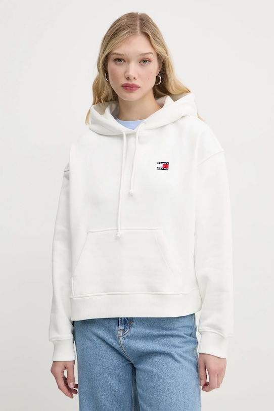 

Хлопковая толстовка Tommy Jeans, бежевый