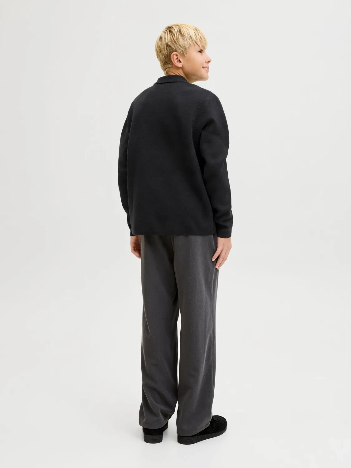 Поло джерси, JACK & JONES Junior, черный — фото 3