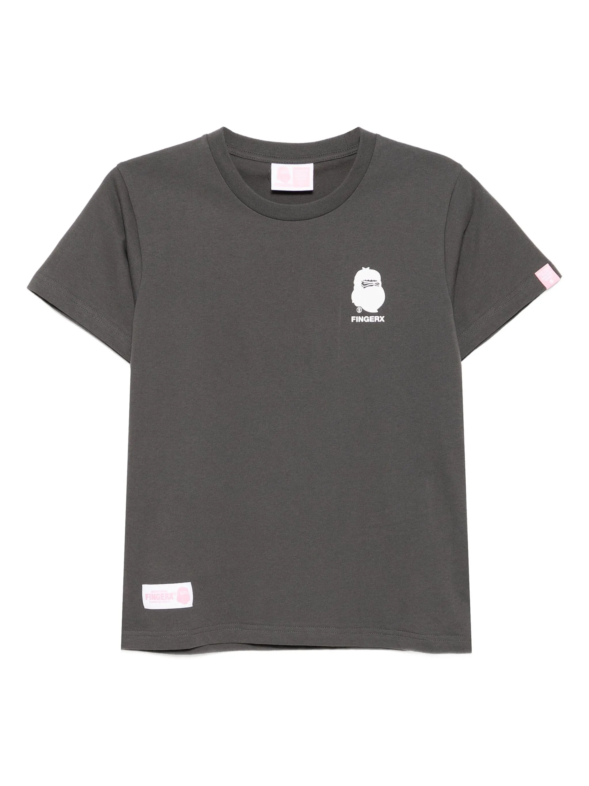 

Футболка с логотипом Fingercroxx, серый