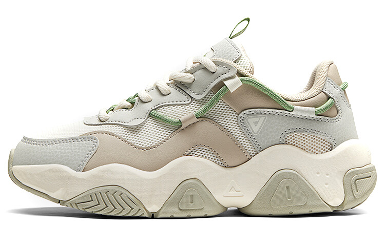

Кроссовки PEAK Chunky Sneakers Women's Low-top Beige/Green, белый/зеленый