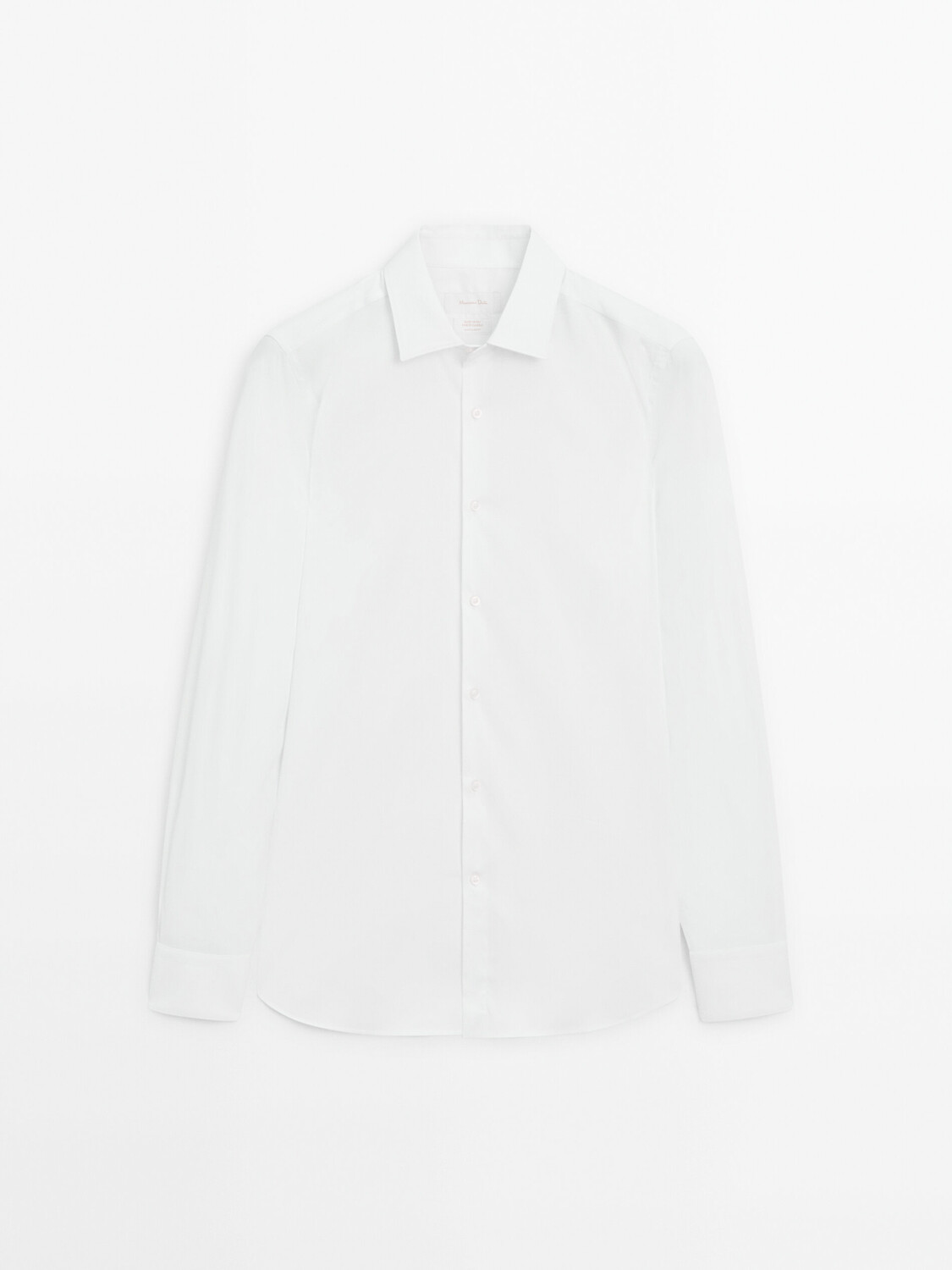 

Рубашка узкого кроя Massimo Dutti, белый