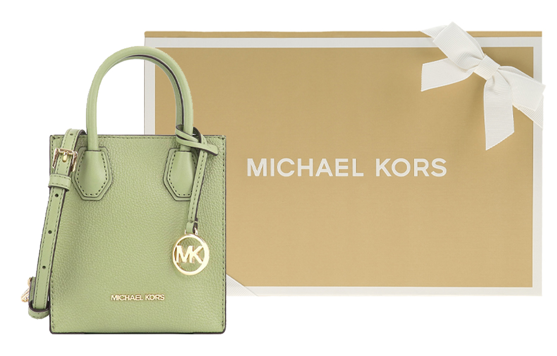 

MICHAEL KORS Кожаный багажник Мерсер Мини женский в зелёном цвете