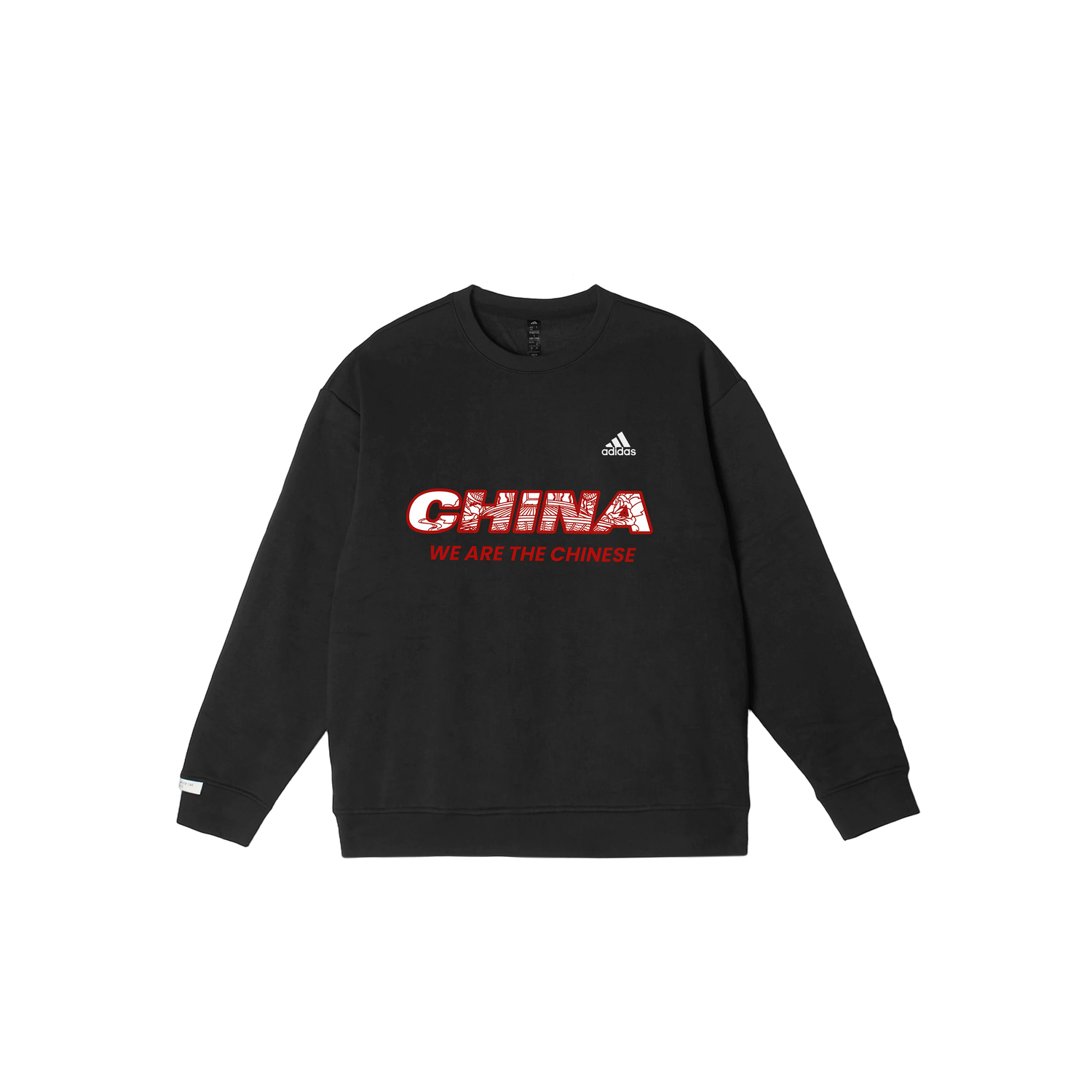 

Adidas LABEL Свитшот Unisex Black Crew Neck Moderate Regular