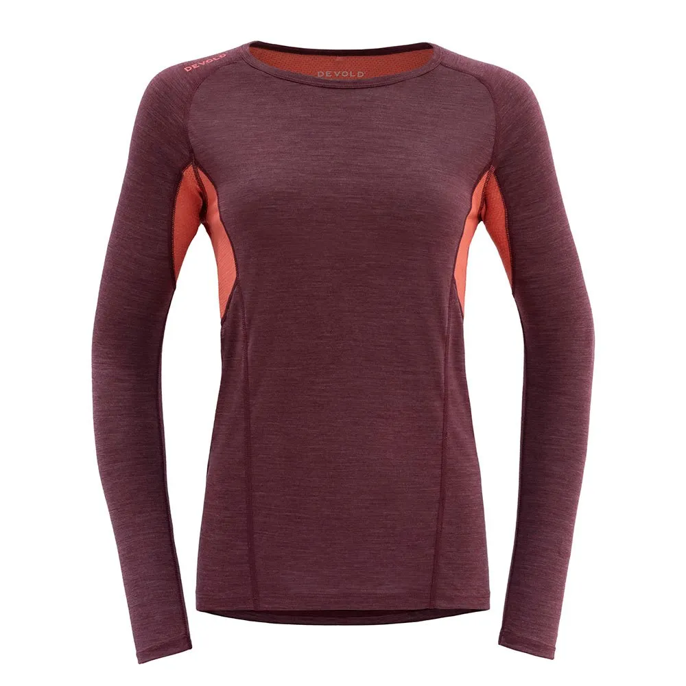 

Футболка DEVOLD OF NORWAY Running Merino 130 long sleeve, красный