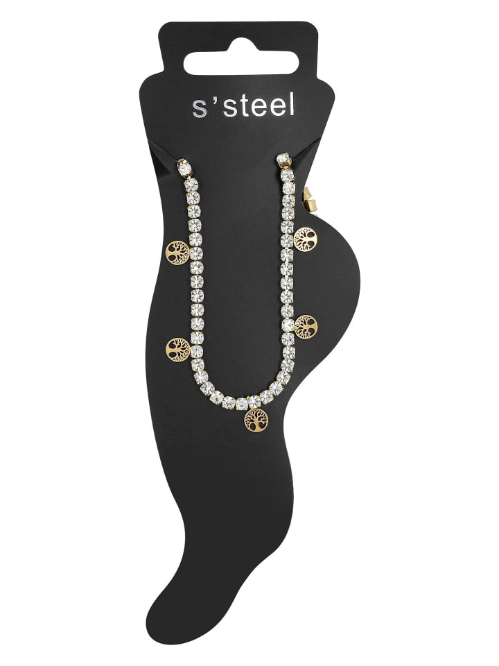 

Adeliás Женский кулон - кулон «Древо жизни» из нержавеющей стали с золотым покрытием