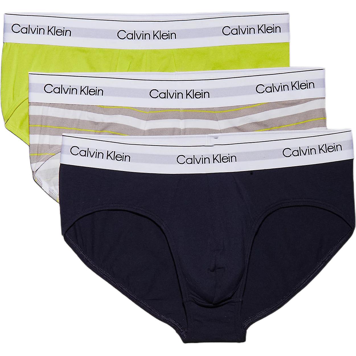 

Трусы Europe Version мужские, 3 шт Calvin Klein, 3 pack (зеленый+stripes+синий)