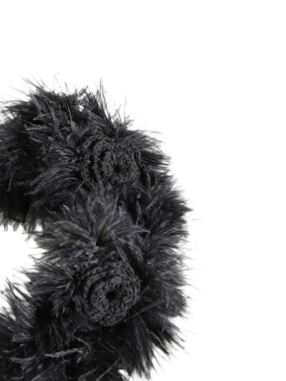 Вязаная повязка на голову Ann Demeulemeester, черный — фото 3