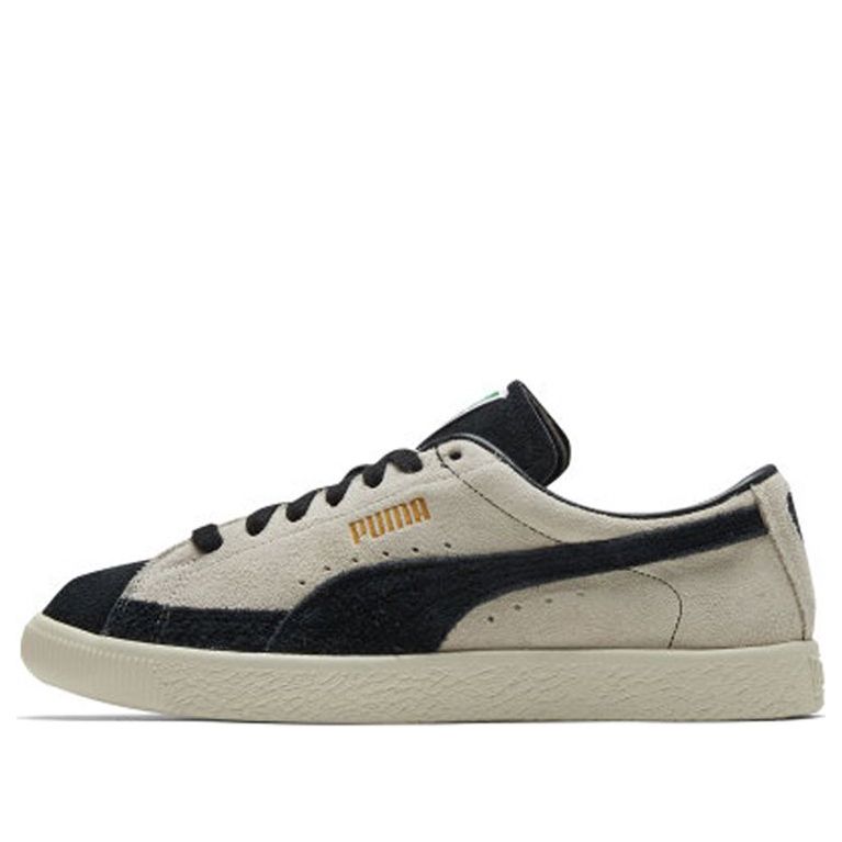 

Кеды PUMA Suede 01 VTG beige black, черный