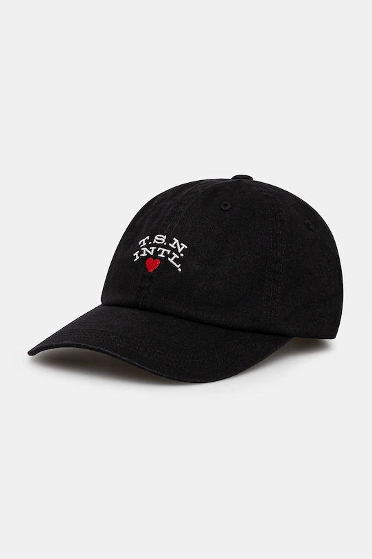 

Хлопковая кепка с козырьком Heart Cap Thisisneverthat, черный