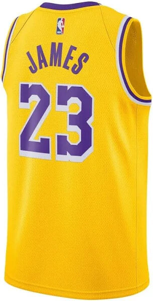 Майка Nike x NBA Los Angeles Lakers Icon Edition 22-23 Jerseys 'LeBron James', желтый — фото 2