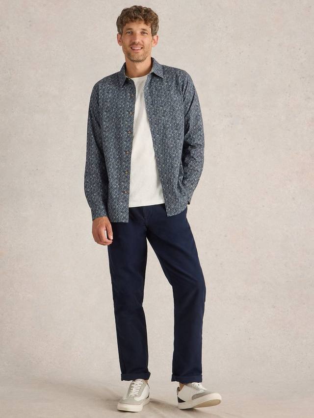 

Футболка с принтом велосипедных шин White Stuff, Blue/Multi