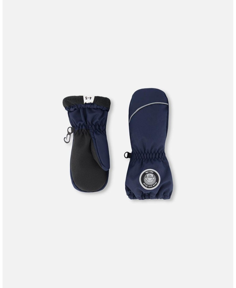 

Детские зимние варежки унисекс, темно-синие - для детей Deux par Deux, Navy blue