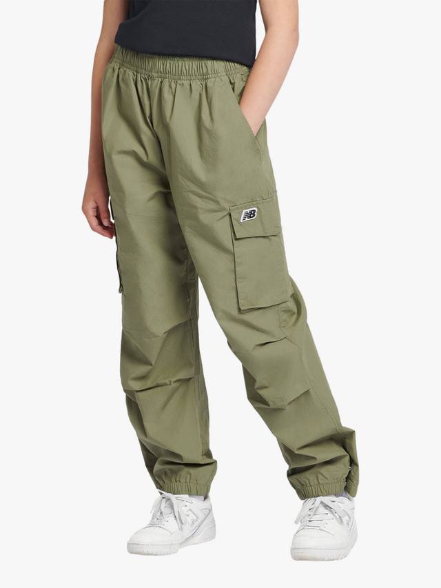 

Детские премиум карго брюки из хлопка New Balance, Dark Olivine