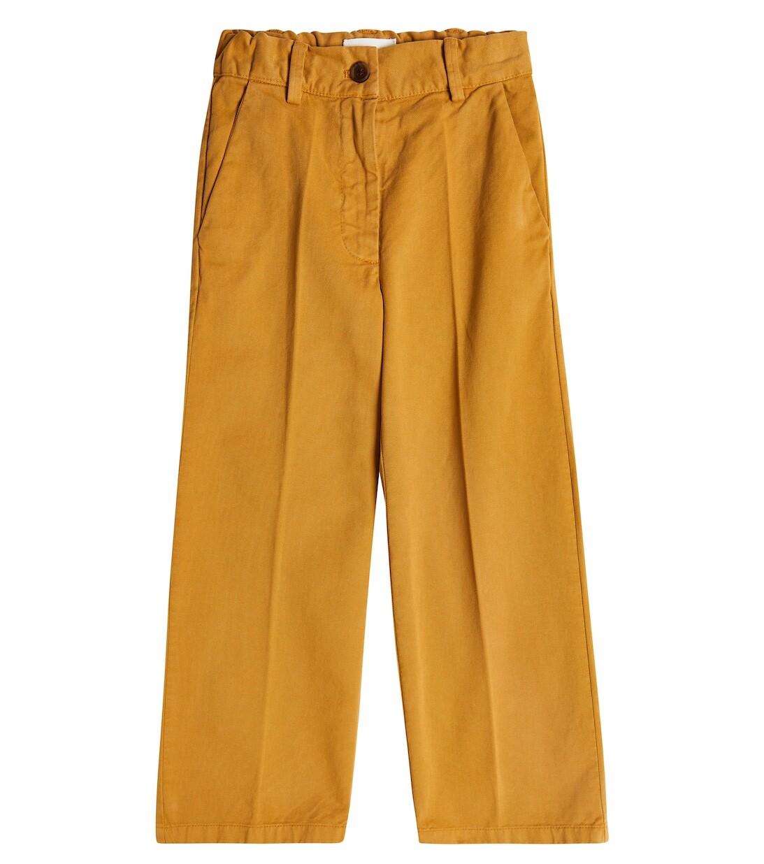 

Хлопковые брюки со складками Morley, желтый