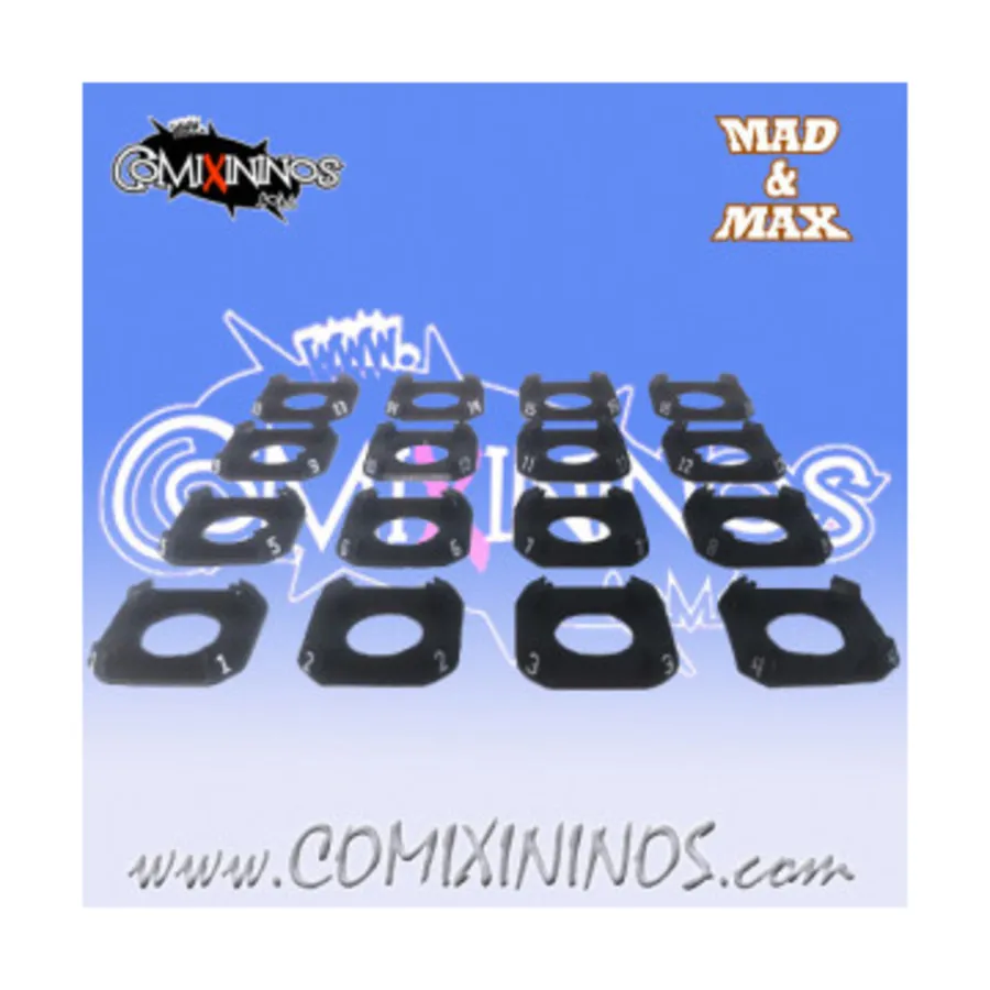 

Набор из 16 пронумерованных квадратных подставок и 60 маркеров навыков, Fantasy Football Miniatures - Accessories (28mm)