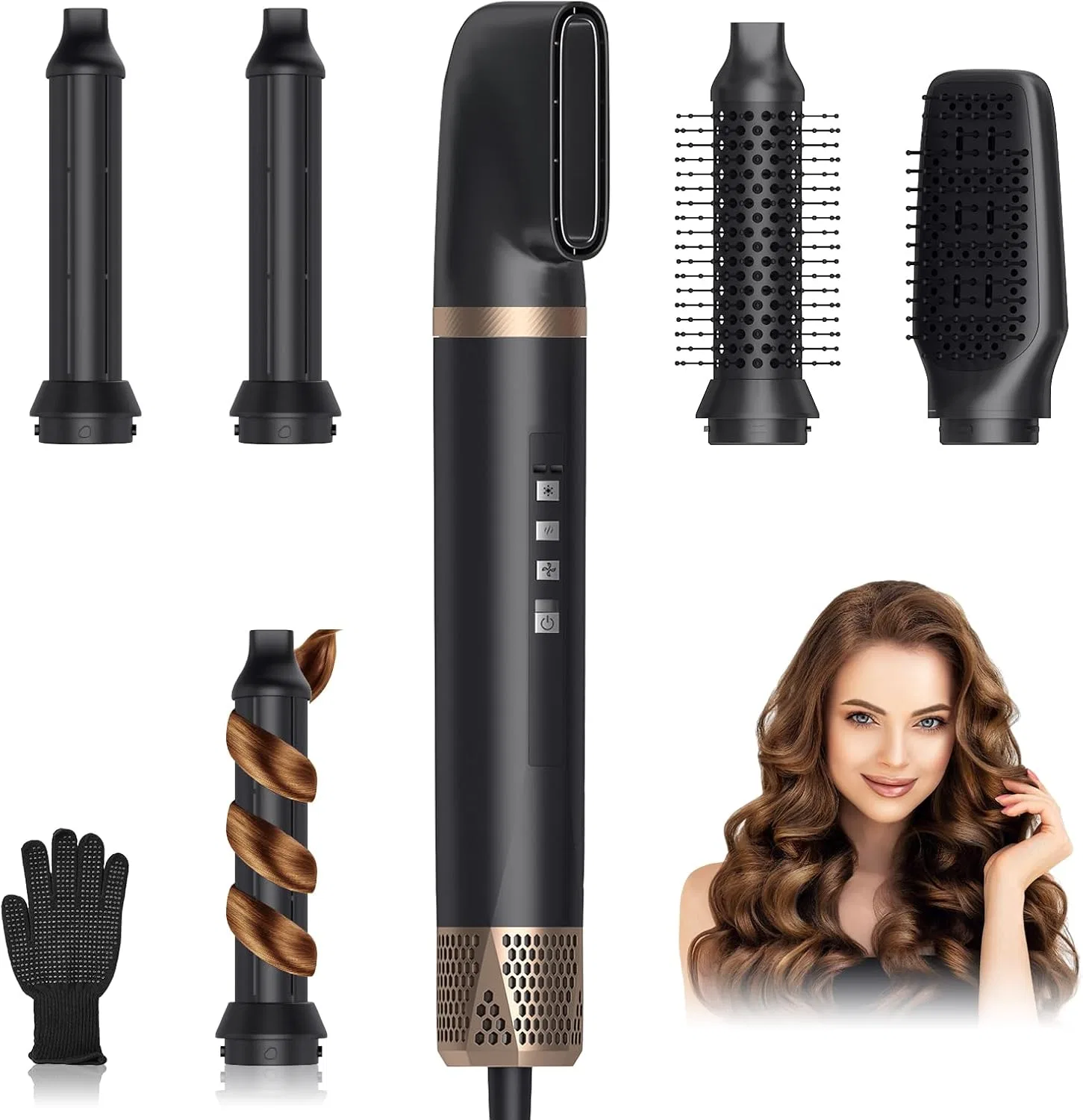 Набор для укладки волос Journeyside Airstyler 5-в-1, 1400 Вт Journeyside