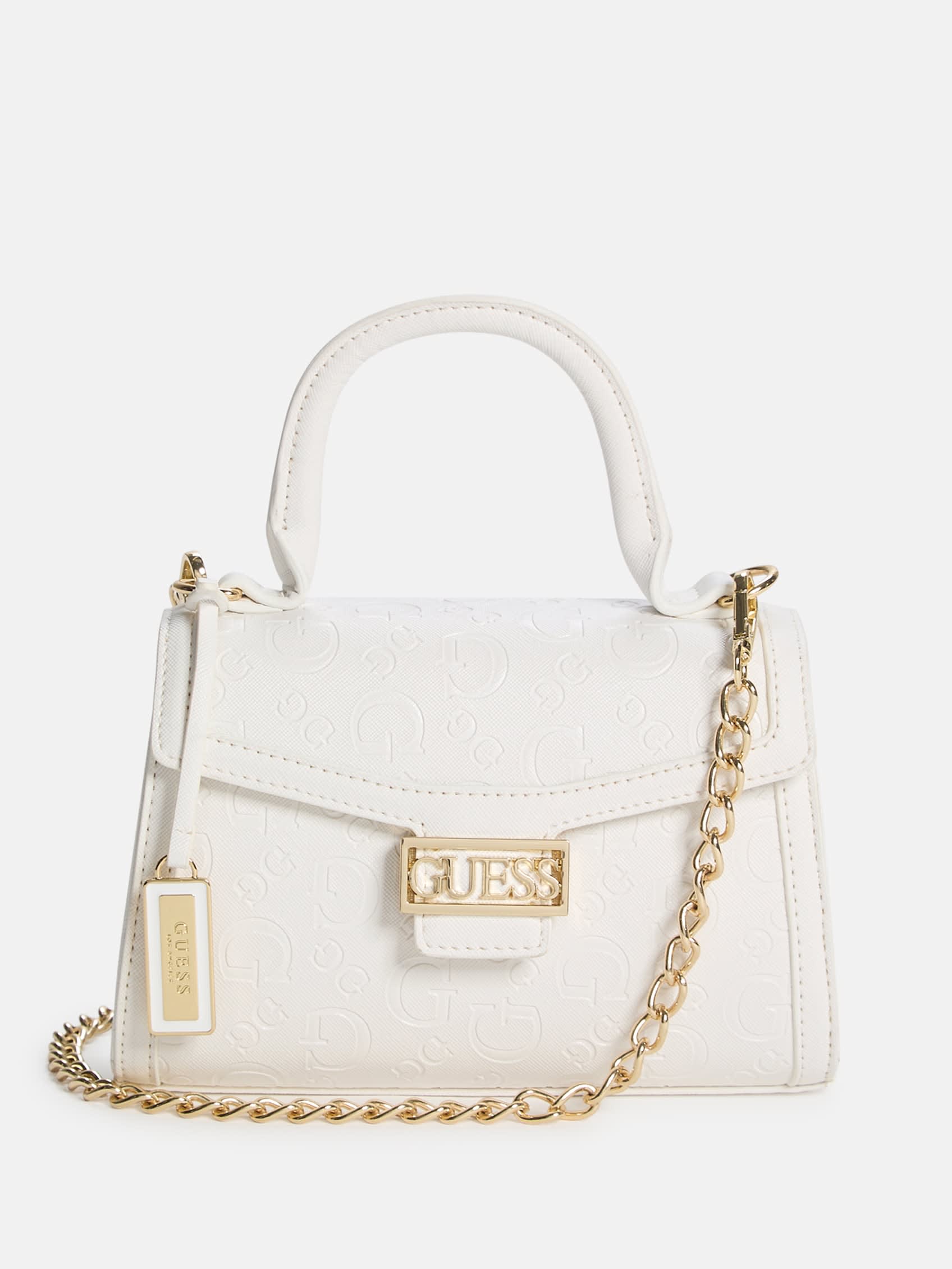 

Сабина мини-сумка с верхней ручкой Guess Factory, белый