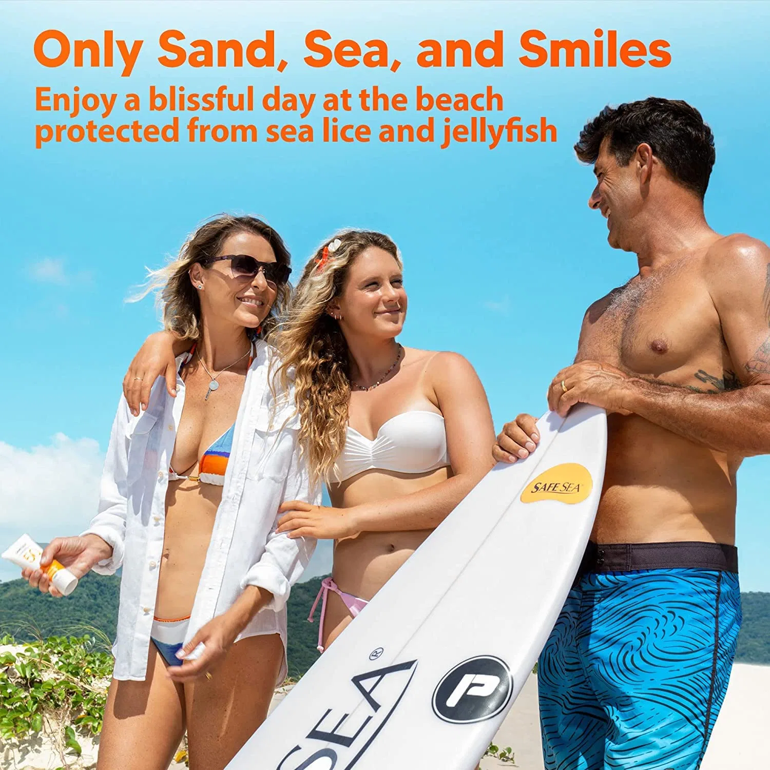 Минеральный солнцезащитный крем с цинком SPF50 от Safe Sea (2 шт.) Safe Sea — фото 3