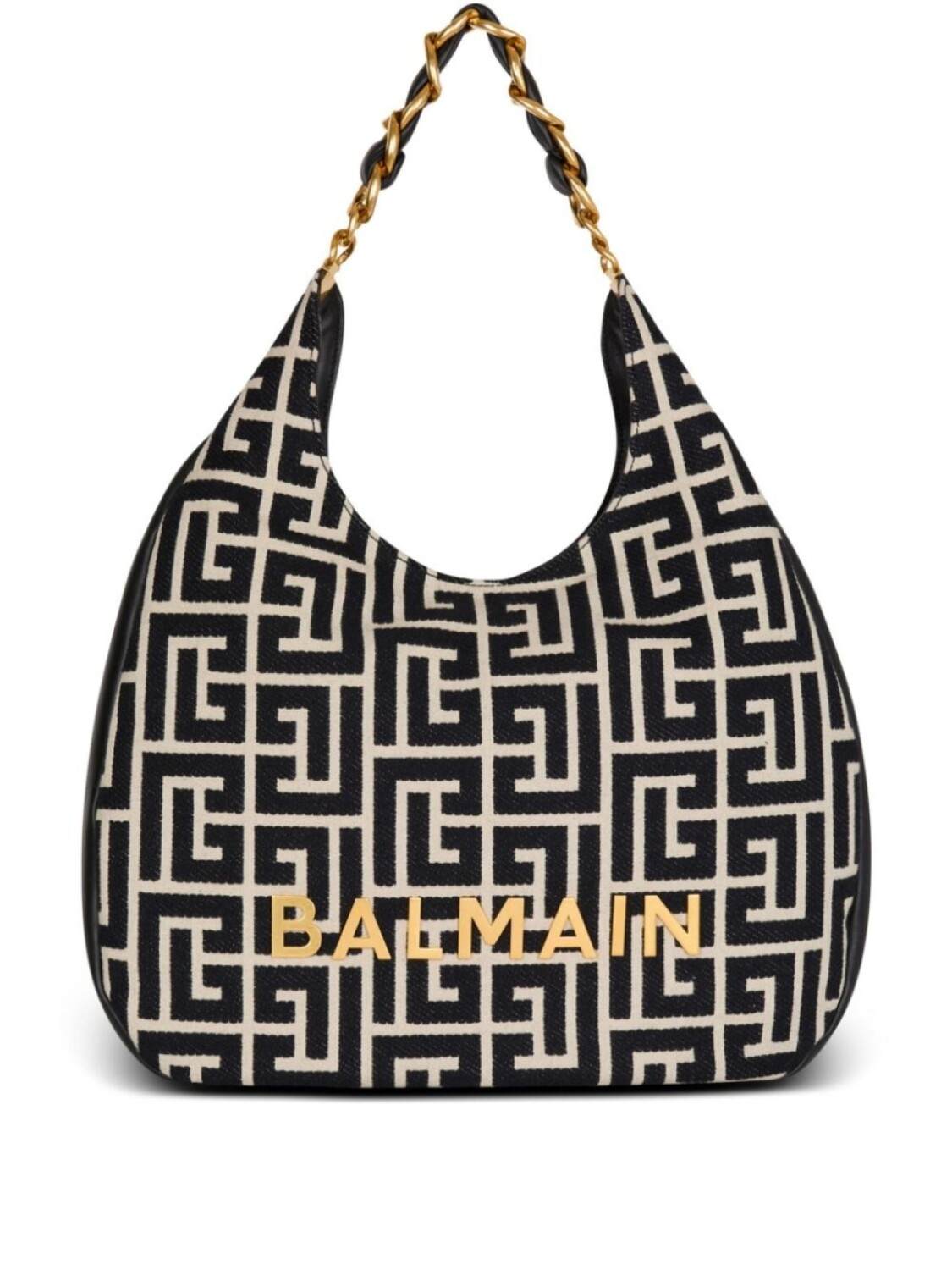 

Balmain большая сумка на плечо 1945 Soft Hobo, черный