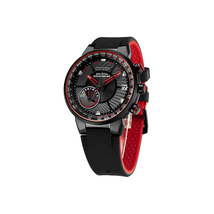 

CITIZEN Часы Solar Quartz Movement Leather Strap Watch 44mm Men's Watch Black Dial