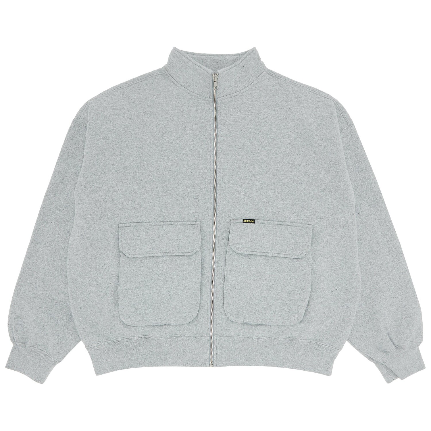 

Толстовка Supreme на молнии с карманами-карго, Heather Grey