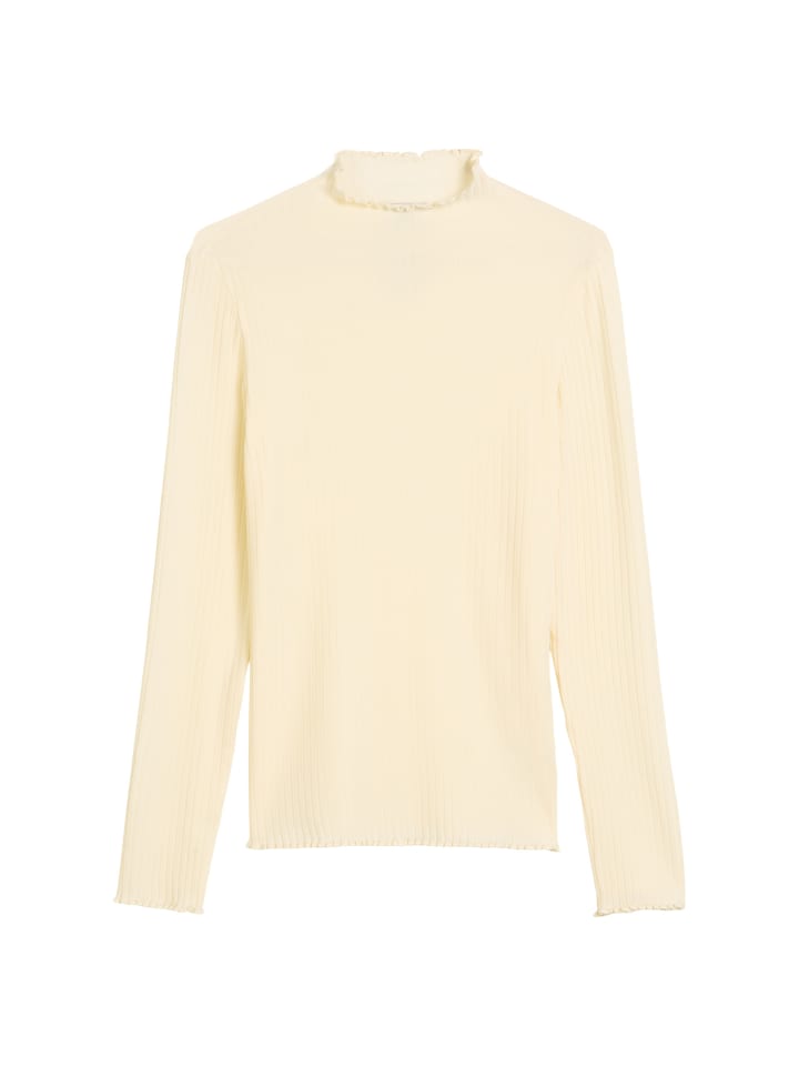 

Marc O'Polo DENIM Облегающая блузка с длинными рукавами в рубчик, цвет белый румянец