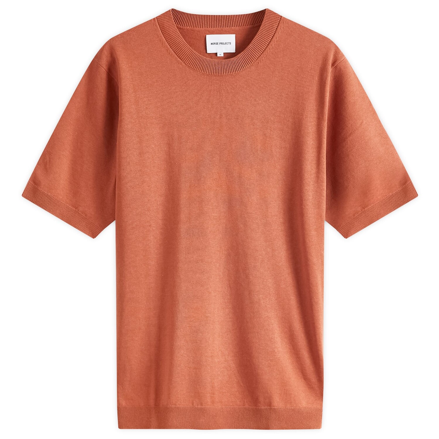 

Футболка Norse Projects Rhys Knitted T-Shirt, цвет Red Clay