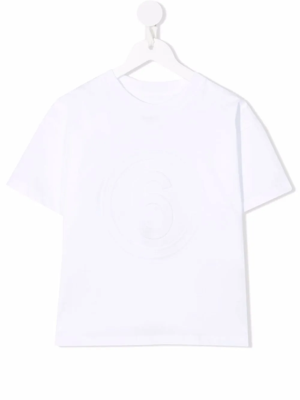 

Футболка с логотипом MM6 Maison Margiela Kids, белый