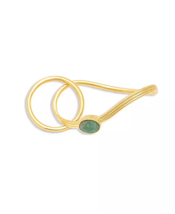 

Кольцо для коктейля Bringa с покрытием из 18-каратного золота Nectar Nectar New York, gold