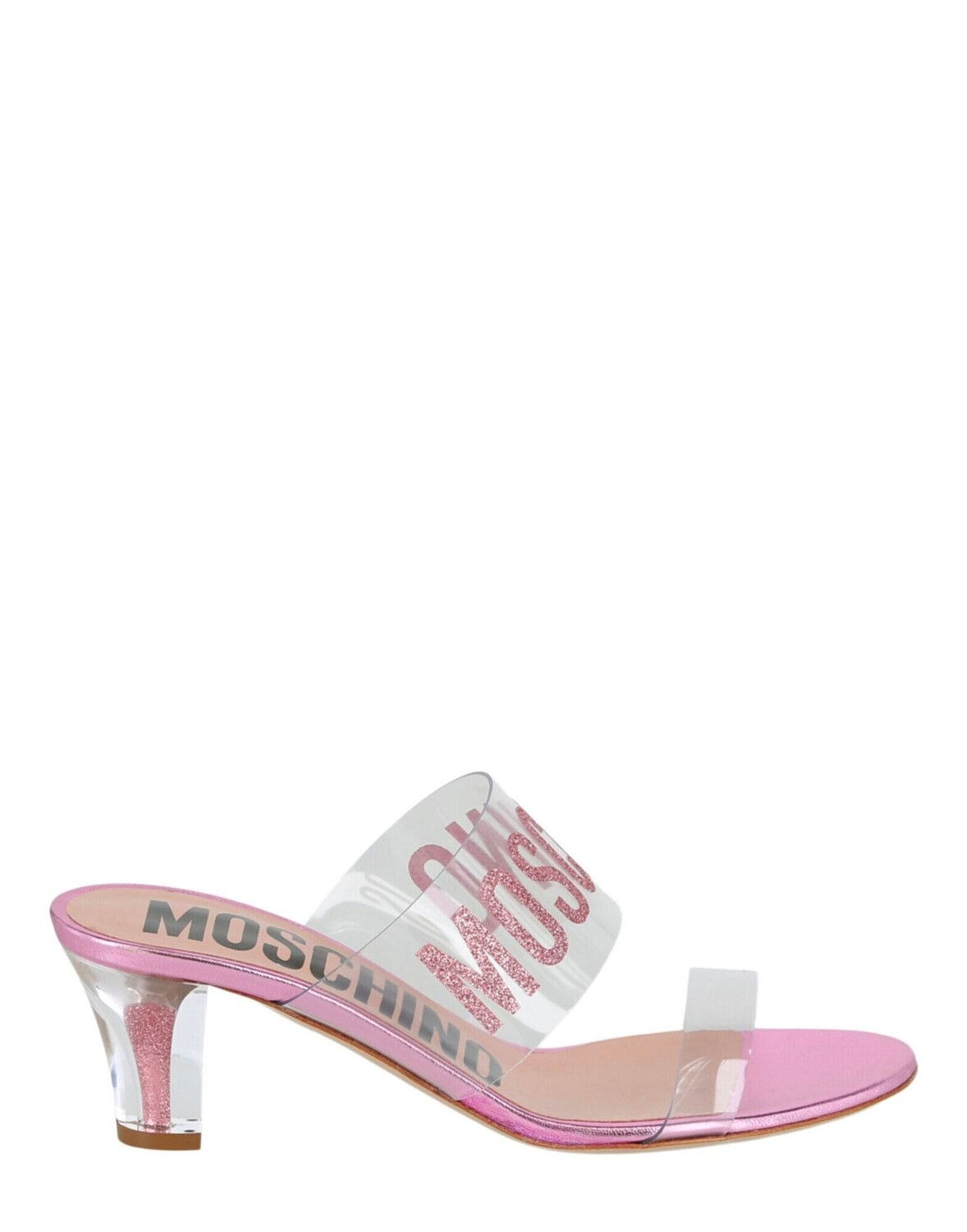 

Сандалии Moschino, прозрачный
