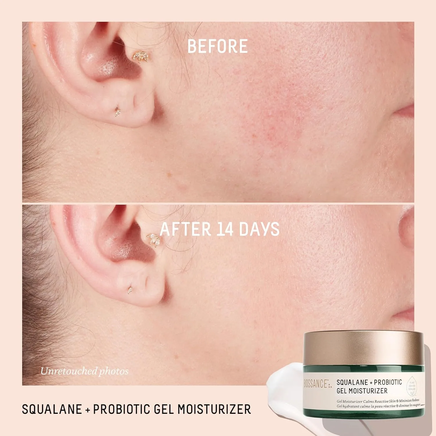 Гель для умывания Biossance — Squalane + Probiotic Balancing Face Gel Moisturizer - продвинутая формула для жирной и, 50 мл — фото 4