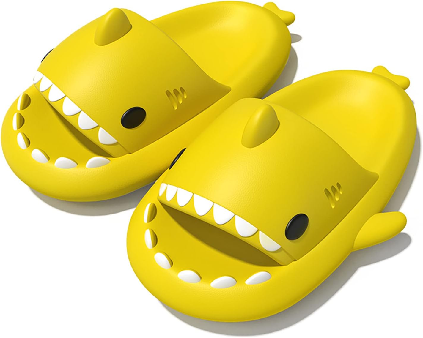 

Сланцы Zureto Shark унисекс - милые радужные облачные акулы для женщин и мужчин взрослых, желтый