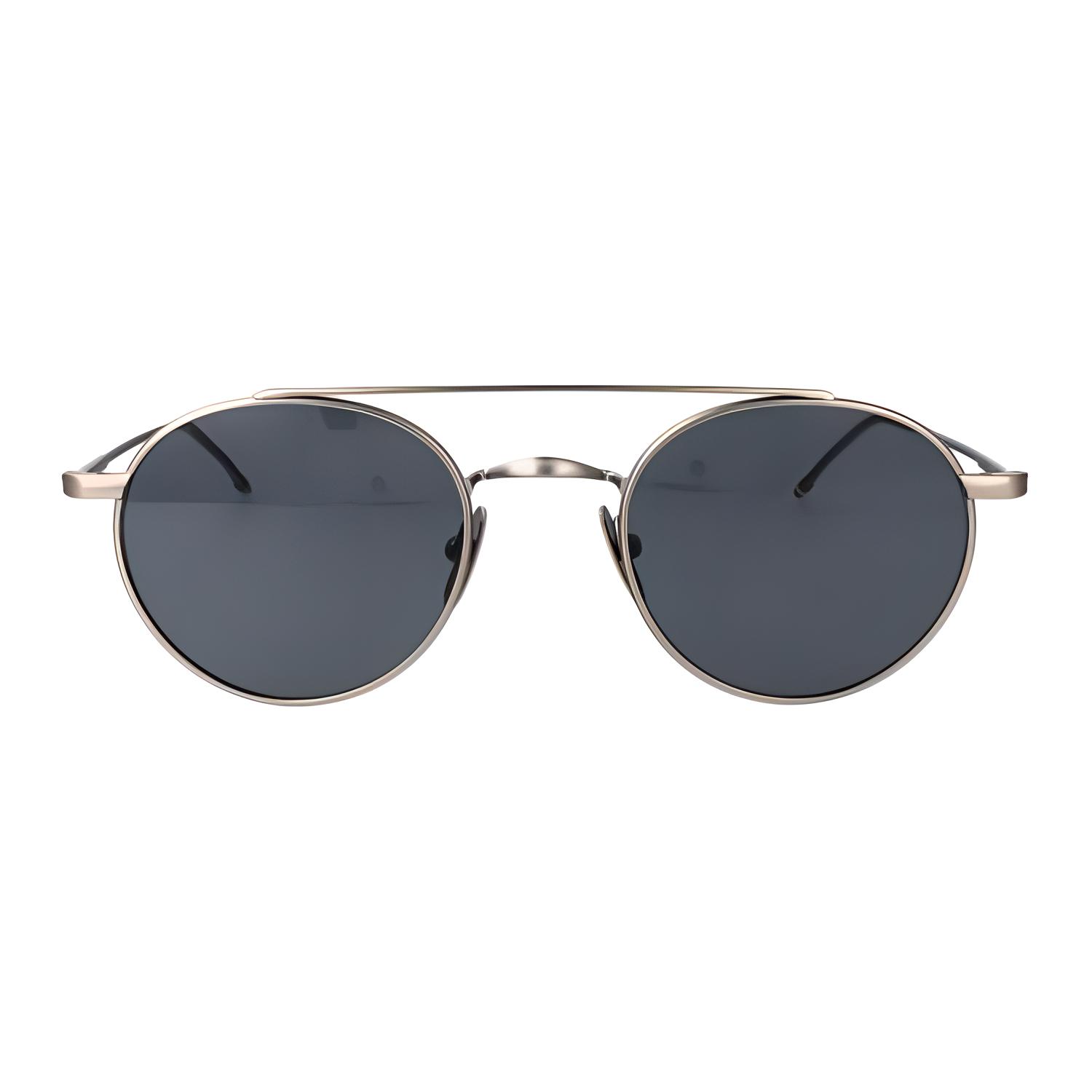 

THOM BROWNE Титановые круглые солнцезащитные очки, Gray