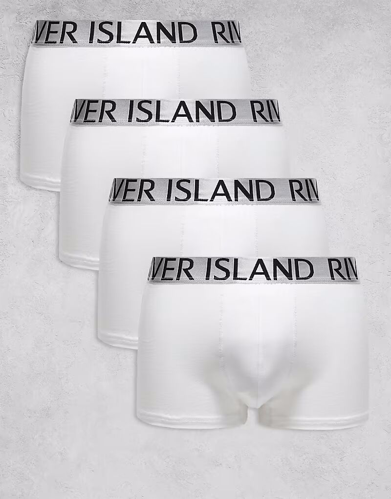 

River Island 4 трусы белого цвета