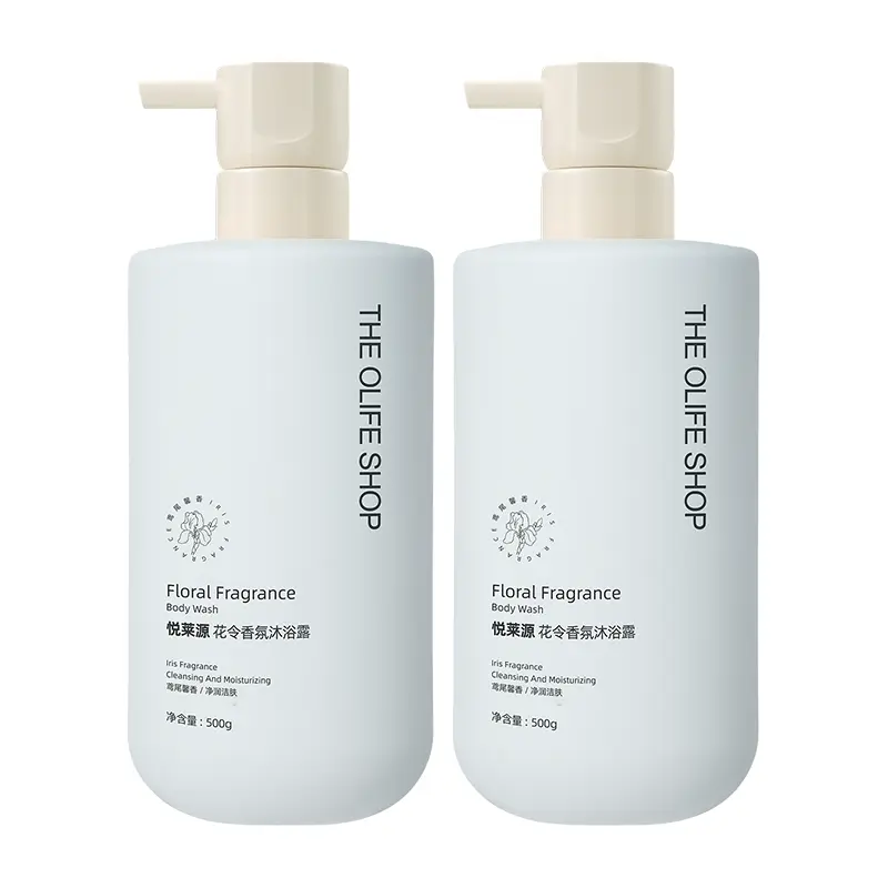

Флоральный элегантный гель для душа ароматический очищающий нефритовое молоко мистическая орхидея, тушь ирис 500мл/500мл*2 THE OLIFE SHOP