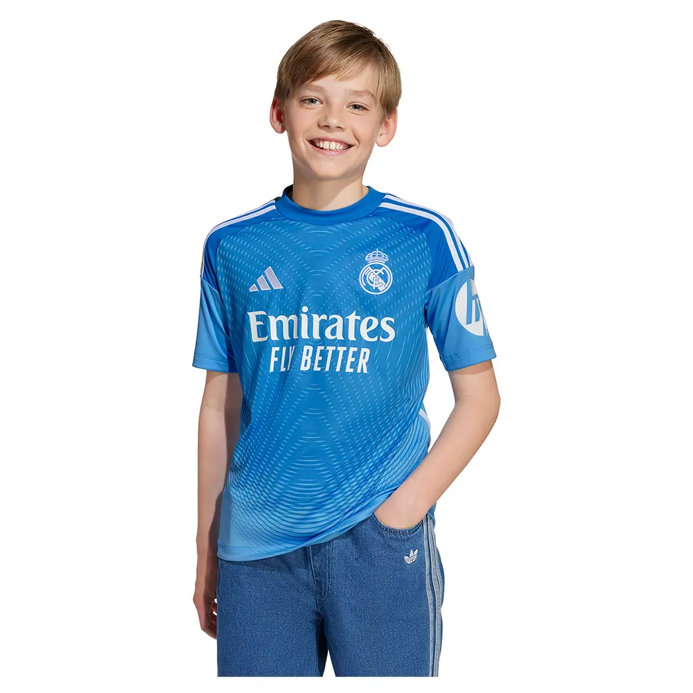 

Футболка с коротким рукавом adidas Real Madrid 25/26 goalkeeper home junior, синий
