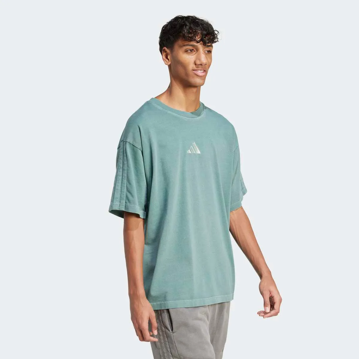Мужская футболка ALL SZN adidas, зеленый — фото 3