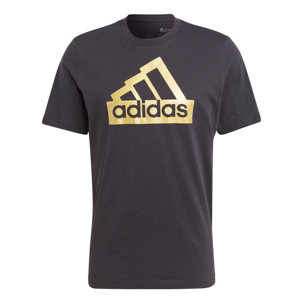 

Футболка adidas Sportswear Future Icons Metallic T-shirt 'Black Gold', черный