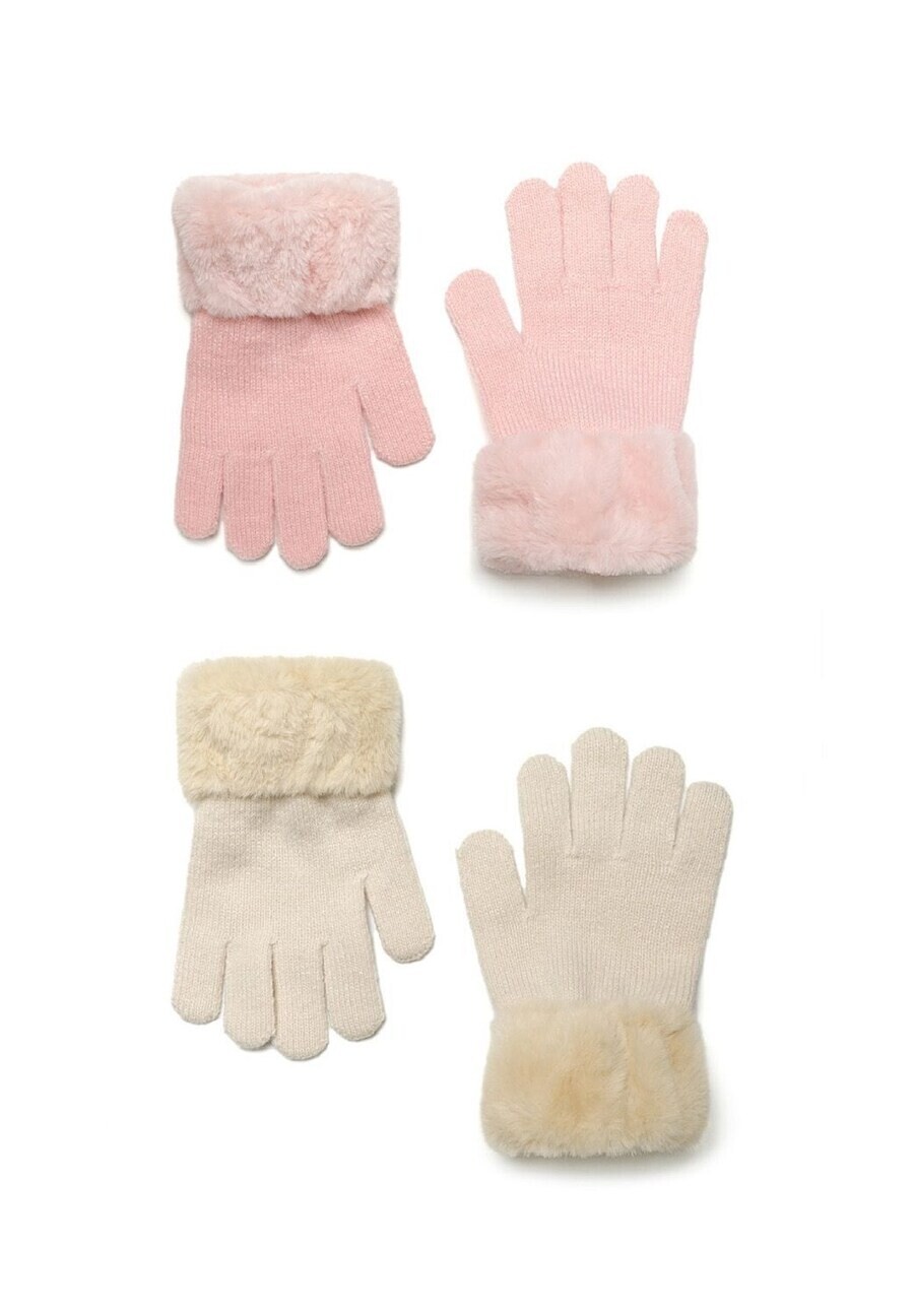 

Перчатки MINOTI Gloves, цвет pastel yellow/pink