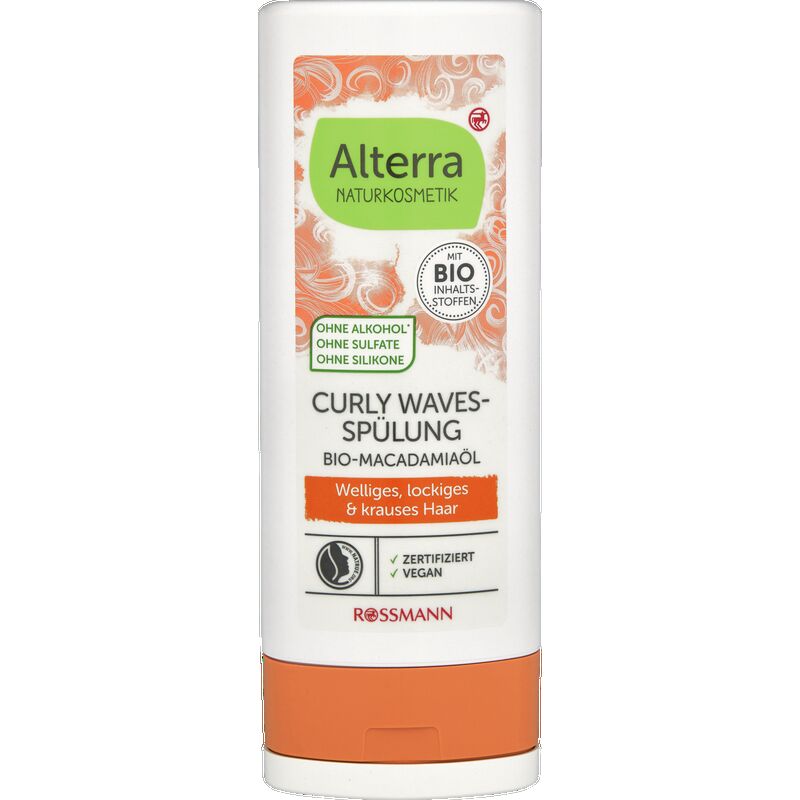 

Кондиционер Curly Waves с органическим маслом макадамии Alterra NATURKOSMETIK, 200 ml