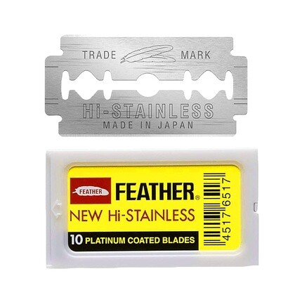 

Лезвия для безопасной бритвы с двойной кромкой, 10 шт., Feather