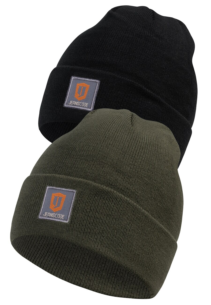 

Шапка INDICODE JEANS Beanie Vulcano, зеленый/черный