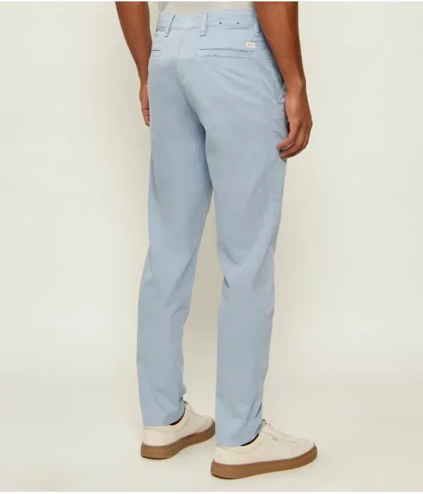 Брюки чинос tapered fit Boss Orange, небесно-голубой — фото 4