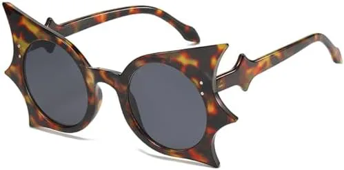 

Винтажные солнцезащитные очки в стиле панк для женщин и мужчин, забавные солнцезащитные очки, женские очки с защитой от УФ-излучения UV400 MTZJH, One Size